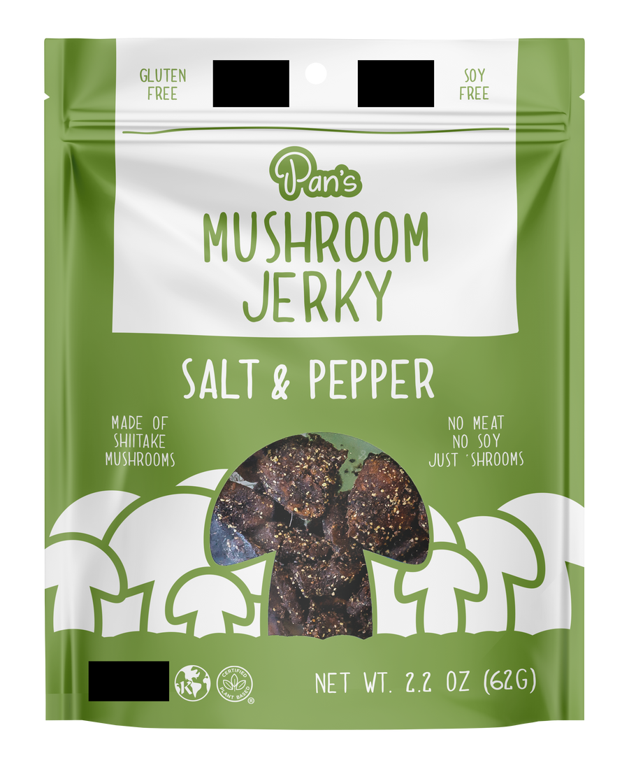 Salt & Pepper Mushroom Jerky - Upcycled Packaging Bundle O5