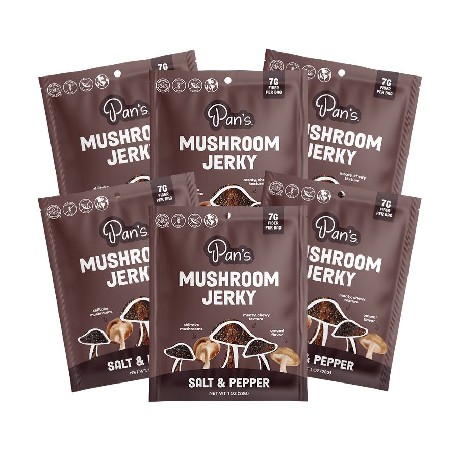 Salt & Pepper Mushroom Jerky - Single Serve Pack P1