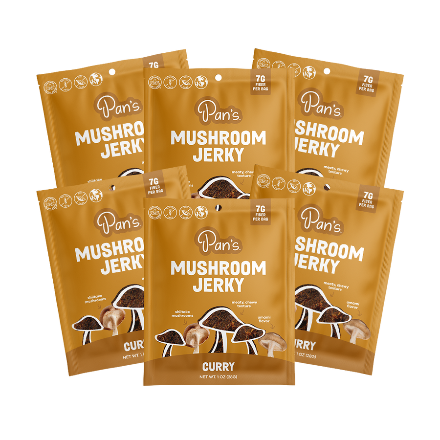 Curry Mushroom Jerky - Single Serve Pack Z1