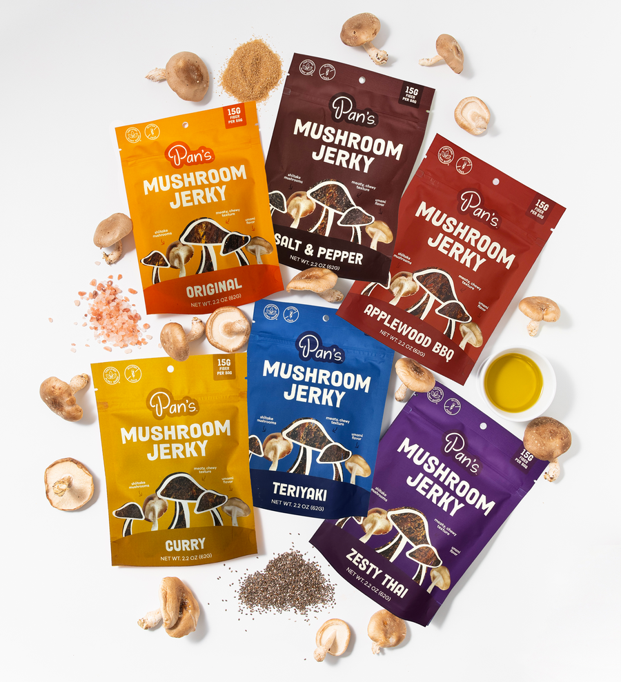 Pan's Mushroom Jerky - The Ultimate Flavor Pack Z0